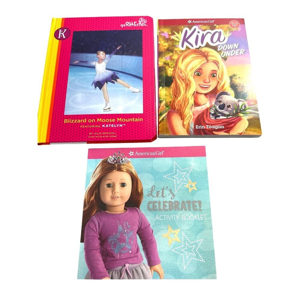 American Girl Doll Books Set of 3  9x7x2 NWT